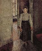 Camille Pissarro young woman oil painting reproduction